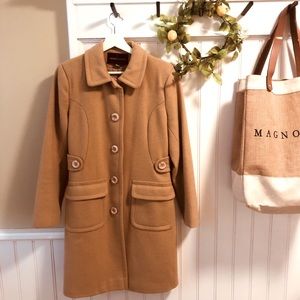 Camel Colored Peacoat MINT Condition